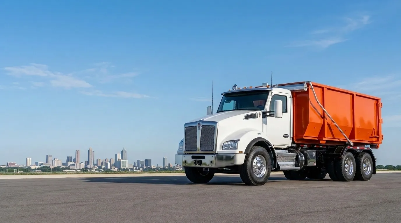 Fast Dumpster roll-off truck serving Atlanta, GA