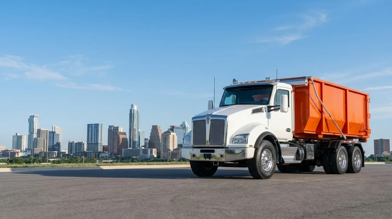 Fast Dumpster roll-off truck serving Austin, TX