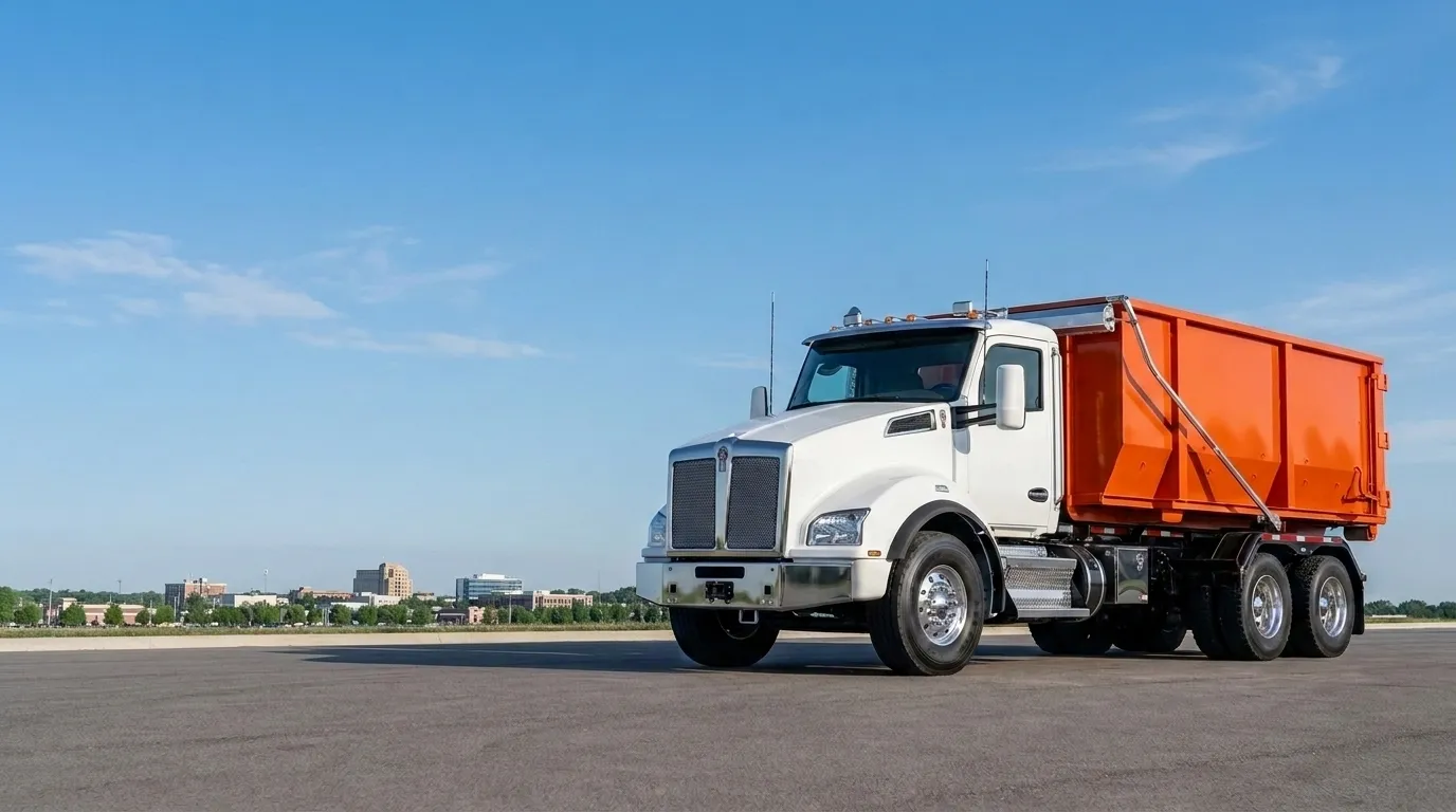 Fast Dumpster roll-off truck serving Cary, NC
