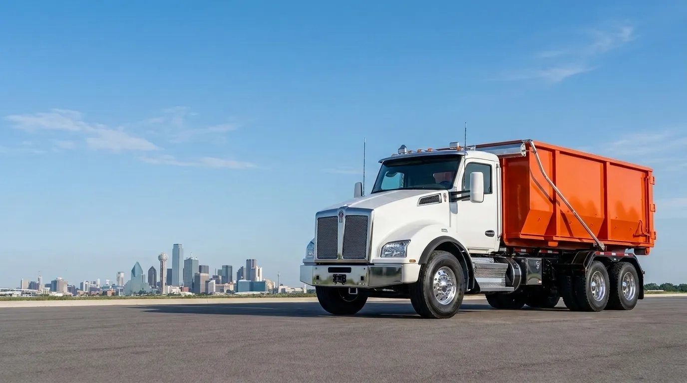 Fast Dumpster roll-off truck serving Dallas, TX