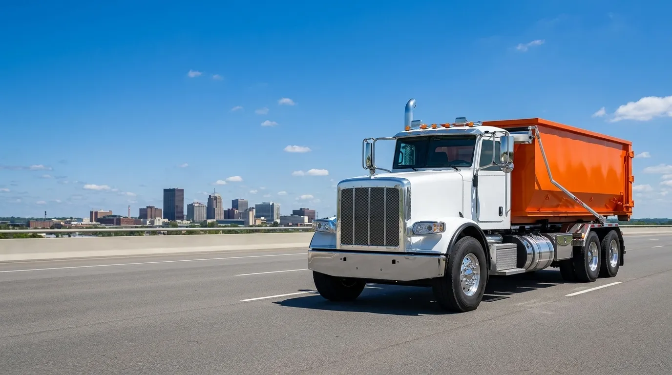 Fast Dumpster roll-off truck serving Dayton, OH