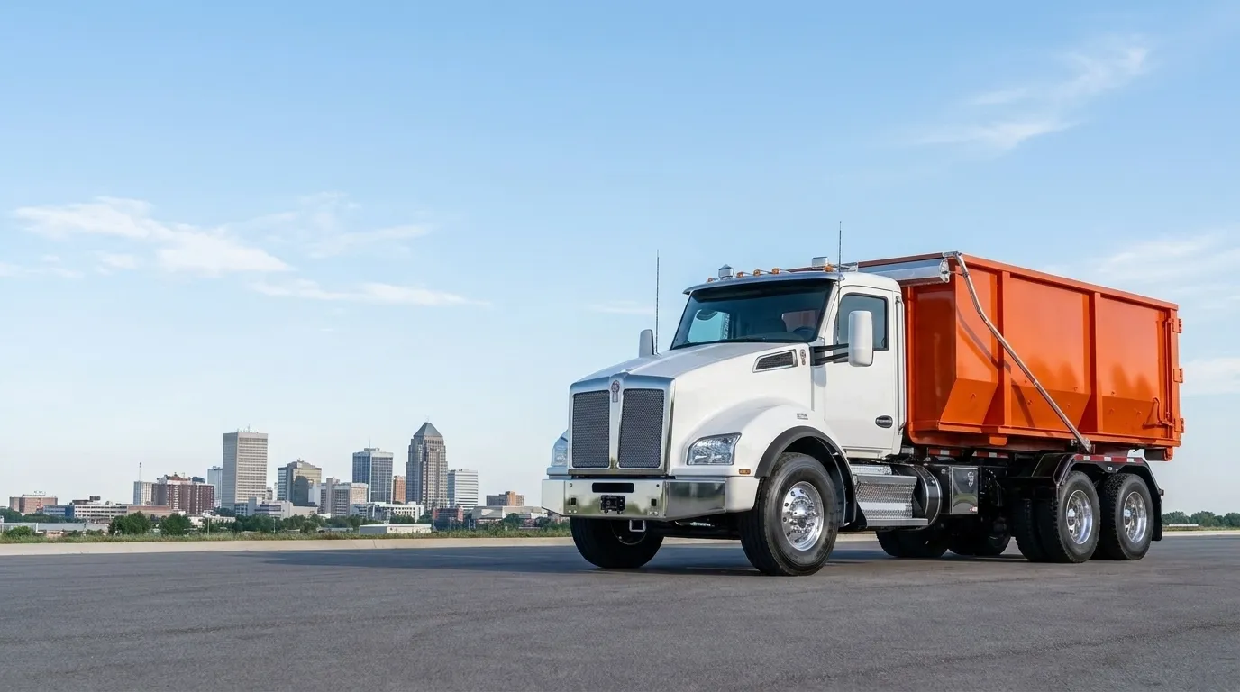 Fast Dumpster roll-off truck serving Greensboro, NC