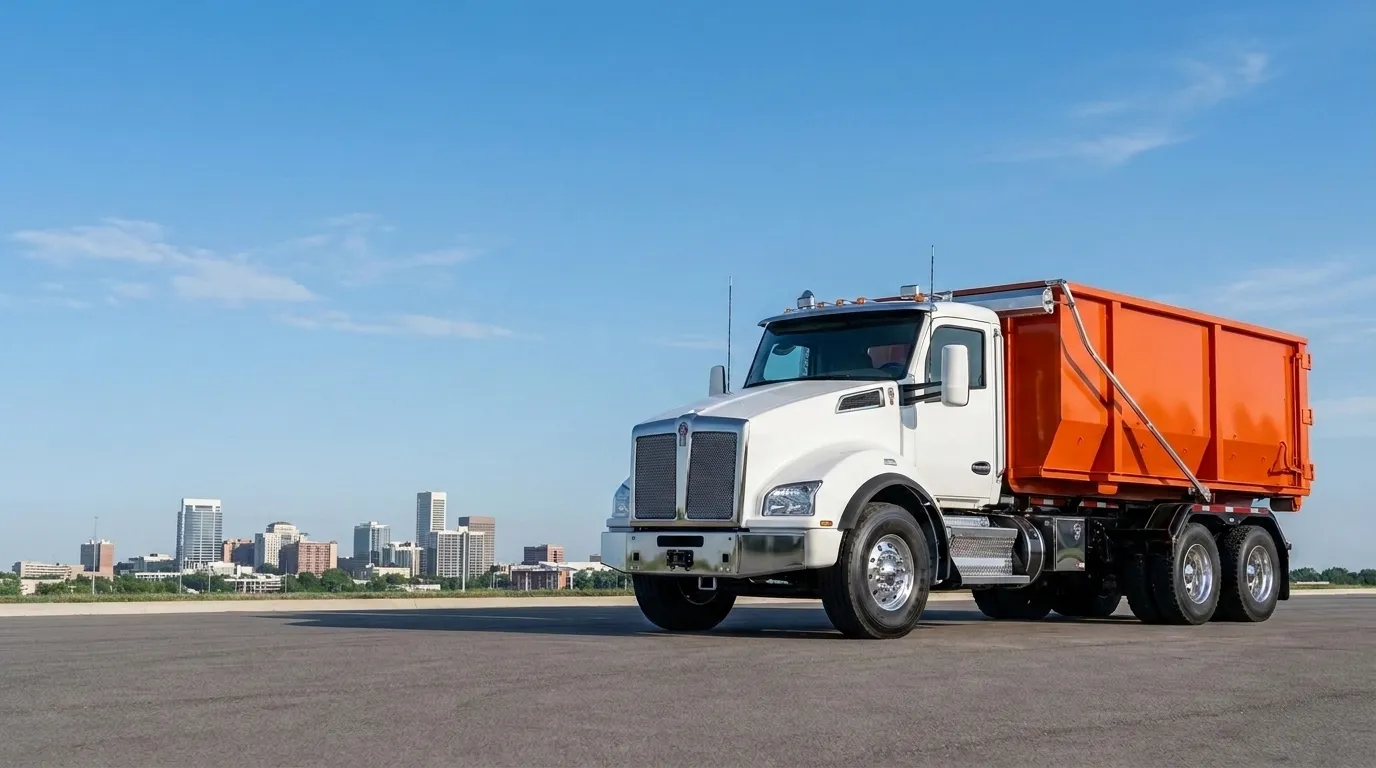 Fast Dumpster roll-off truck serving Greenville, SC