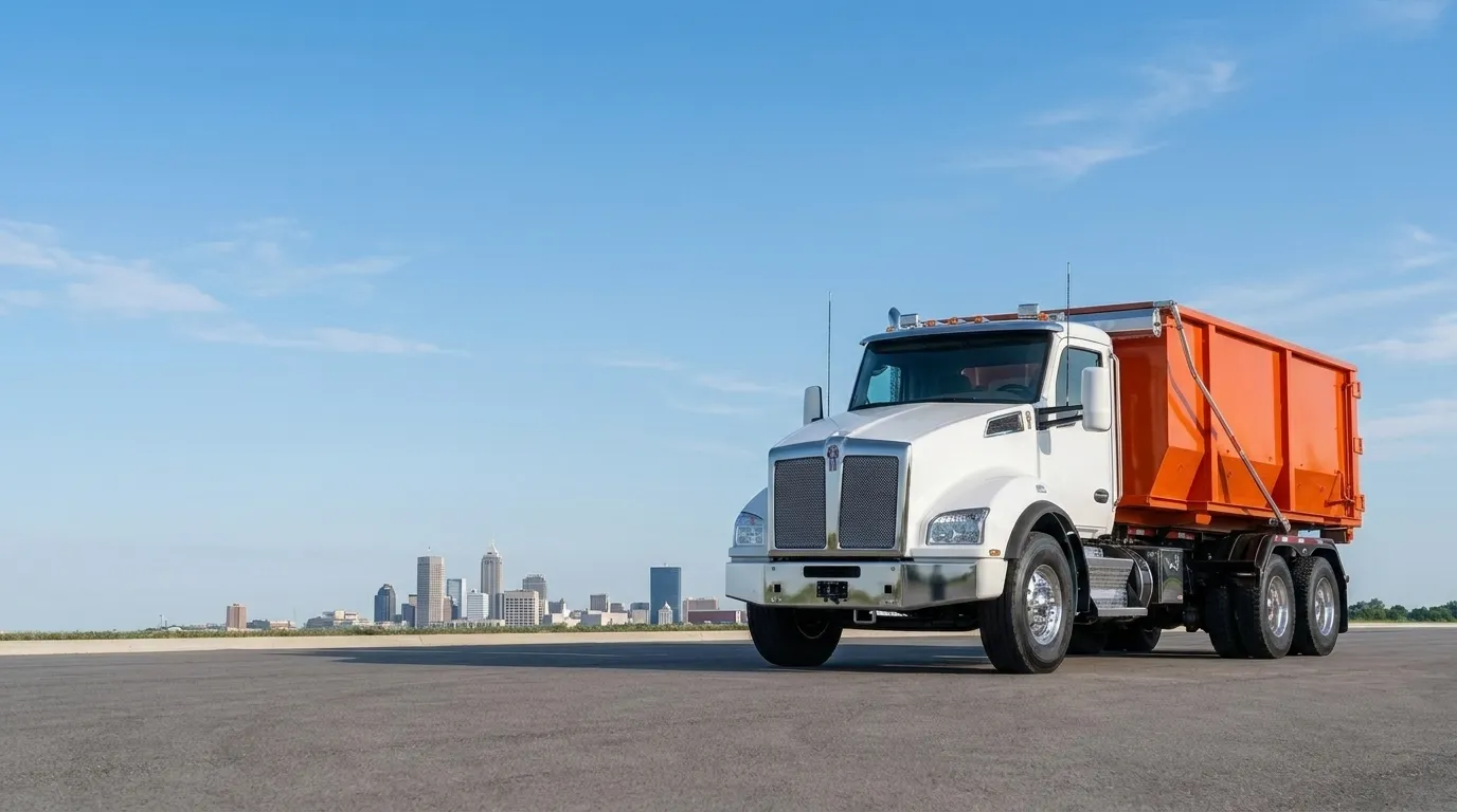 Fast Dumpster roll-off truck serving Indianapolis, IN
