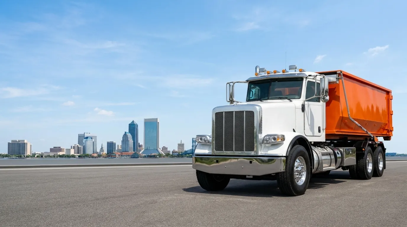 Fast Dumpster roll-off truck serving Jacksonville, FL