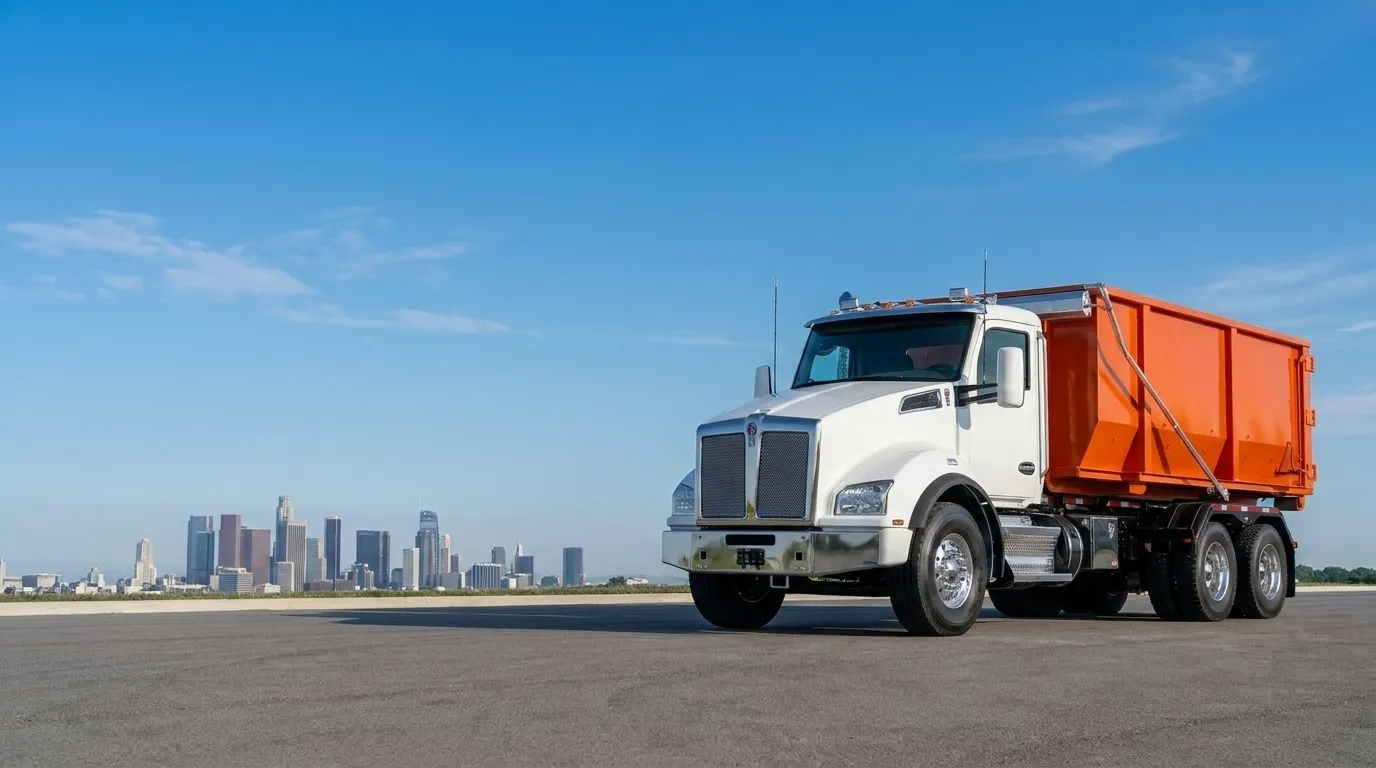 Fast Dumpster roll-off truck serving Los Angeles, CA