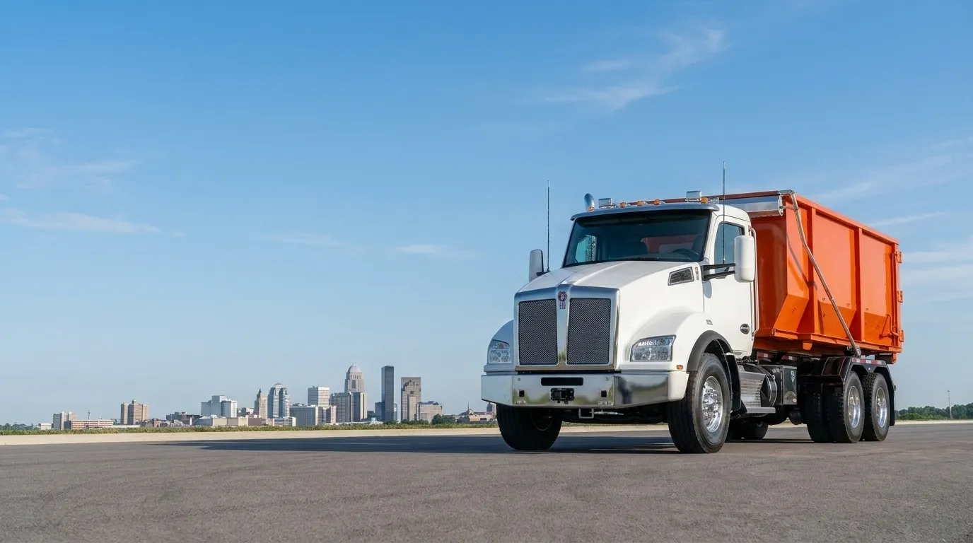 Fast Dumpster roll-off truck serving Louisville, KY
