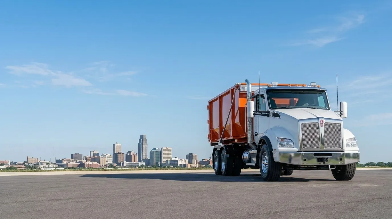 Fast Dumpster roll-off truck serving Omaha, NE