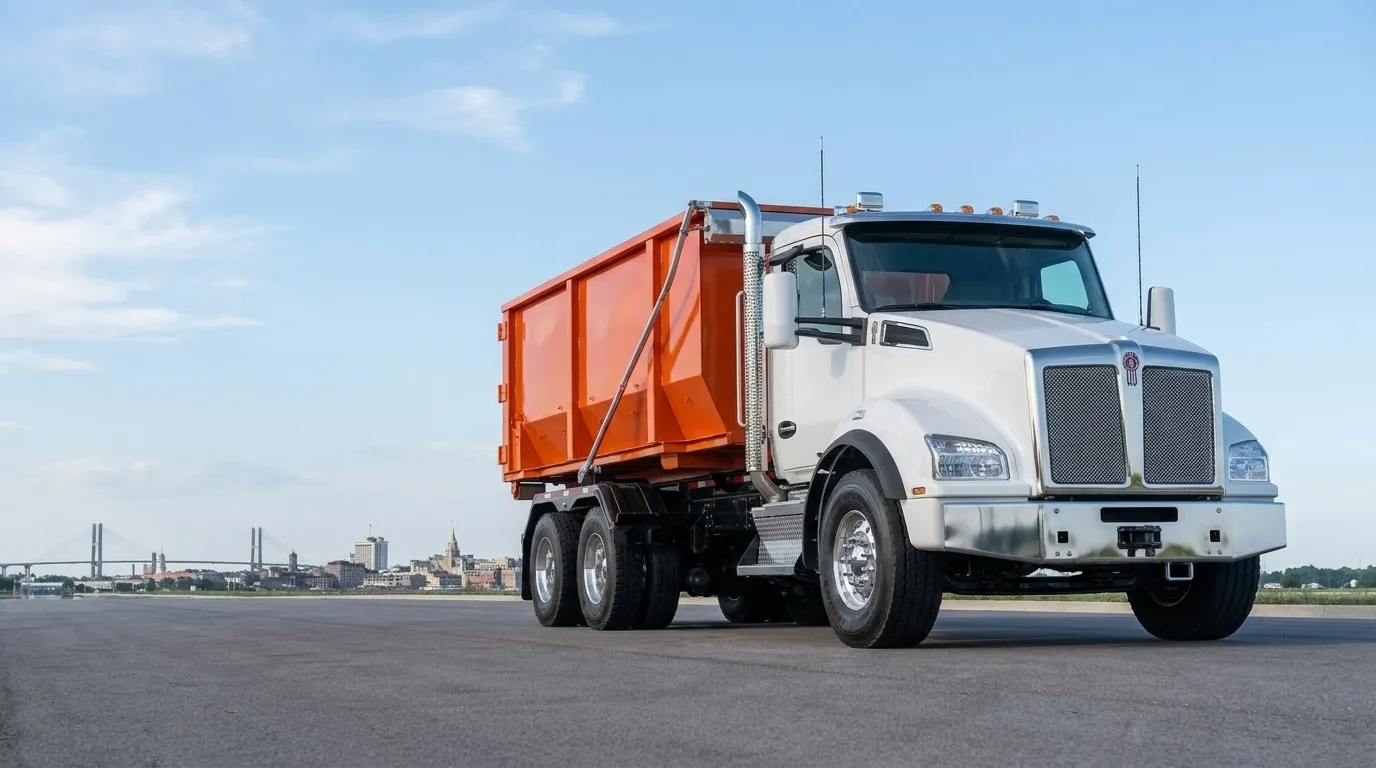 Fast Dumpster roll-off truck serving Savannah, GA