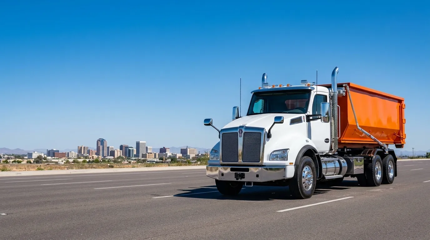 Fast Dumpster roll-off truck serving Tucson, AZ