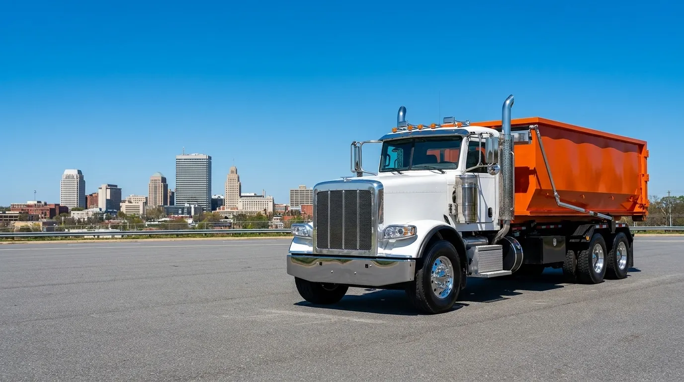 Fast Dumpster roll-off truck serving Winston-Salem, NC